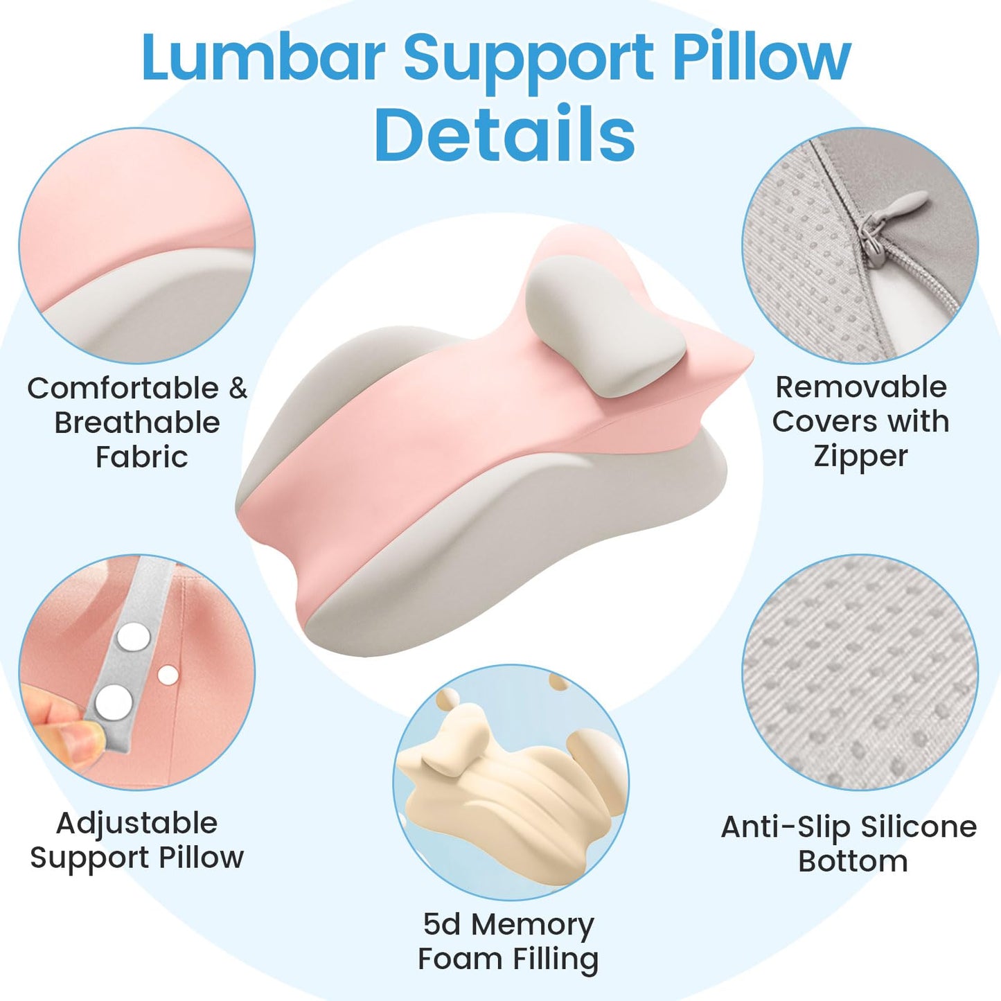 Almohada de cuña de espuma viscoelástica para posicionamiento de parejas