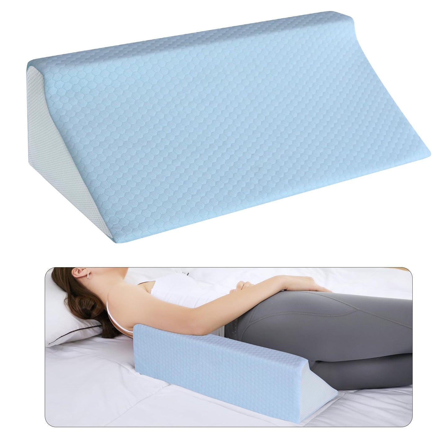 Almohada de cuña de espuma viscoelástica para parejas y el sexo