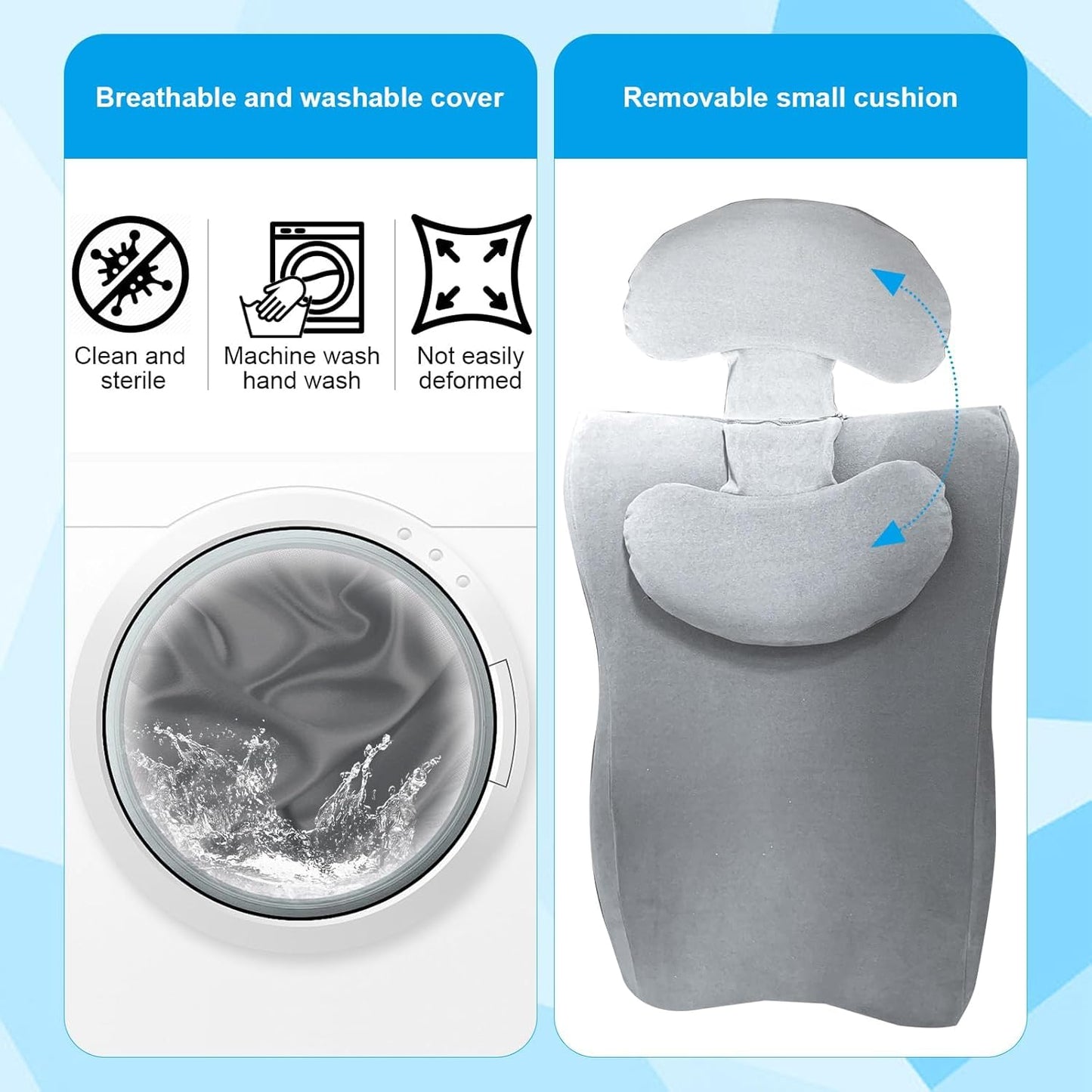 Almohada de soporte de posicionamiento para la intimidad de espuma viscoelástica