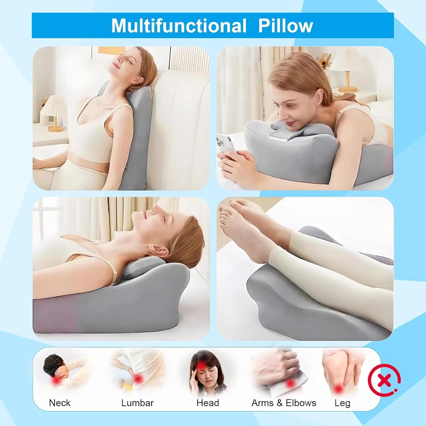 Almohada de soporte de posicionamiento para la intimidad de espuma viscoelástica