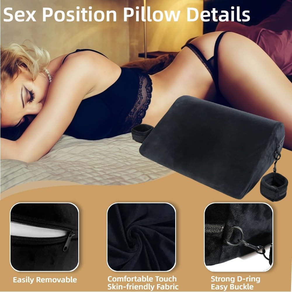 Almohada para Posición Sexual MidnightCurve con Puños de Sujeción