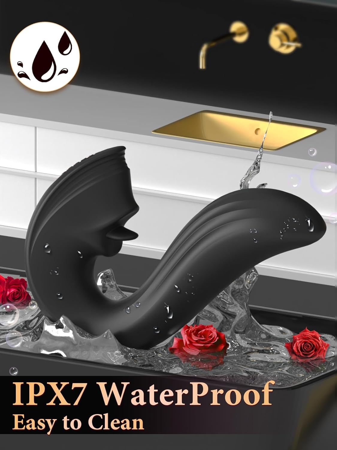 Vibrador de lengua de triple estimulación MidnightLick