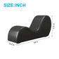 Moderna Chaise Longue de Piel Sintética Curvada Seduction