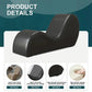 Moderna Chaise Longue de Piel Sintética Curvada Seduction