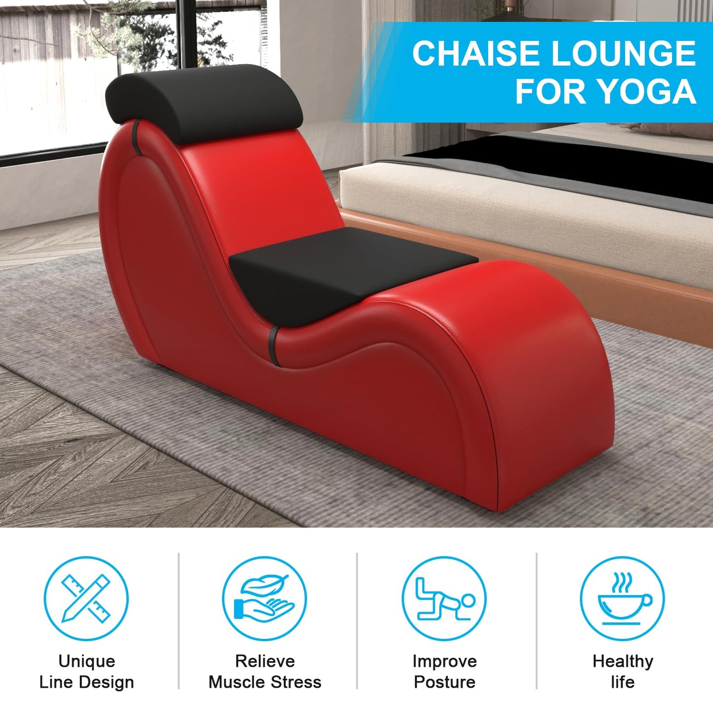 Chaise de seducción S-Curva moderna