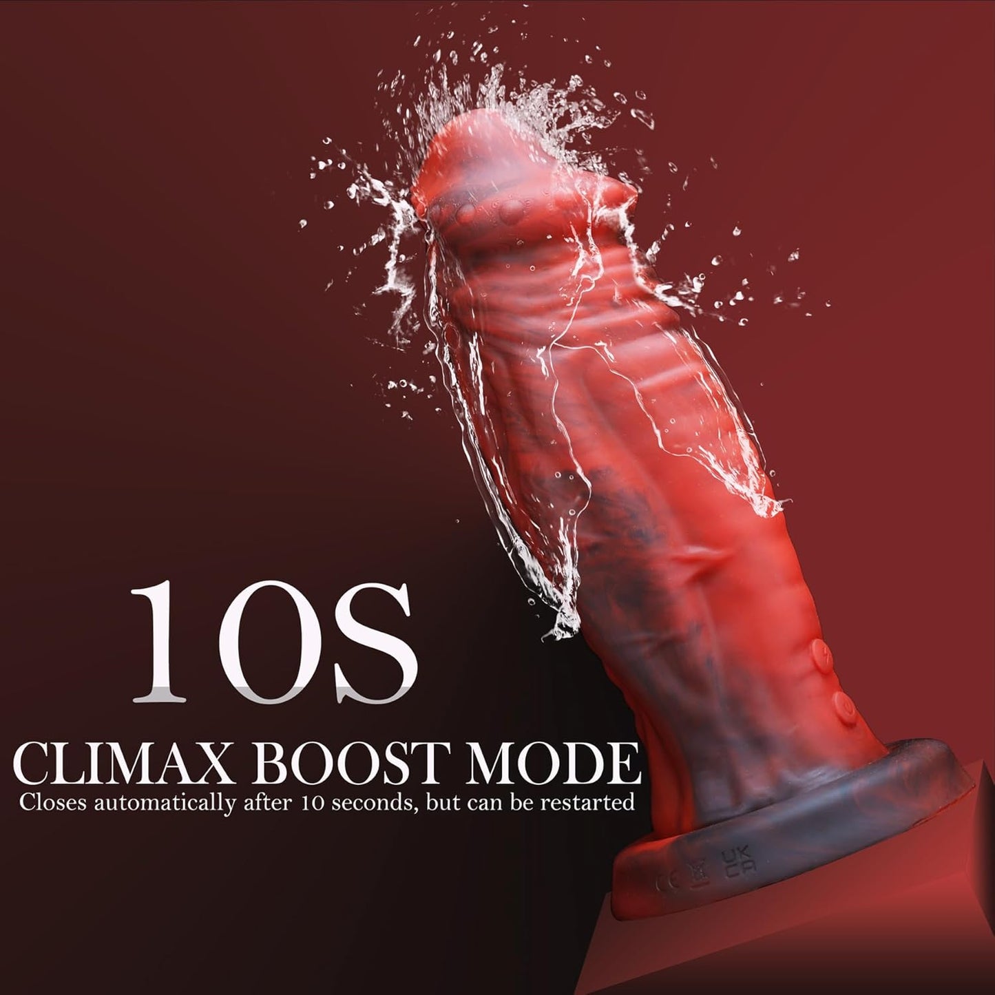 MonsterPulse Vibrador Dildo de 8.5" de Grosor para Juego Profundo