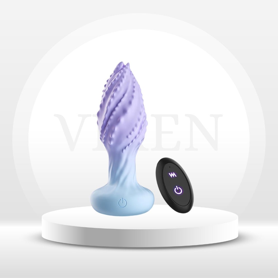 MonsterSpin: tapón anal giratorio 360° con luces LED