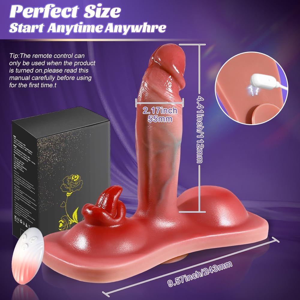 Vibrador con dildo insertable calentado MotionThrone