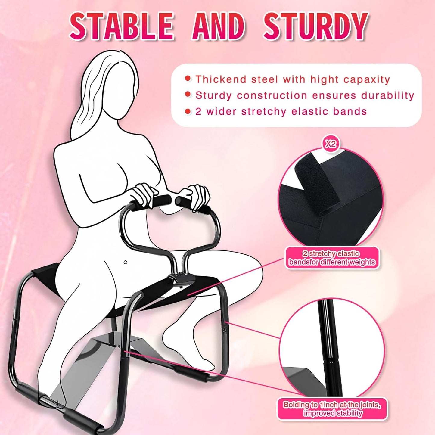 MountDeep Multifunctional Sex Chair with Handrails