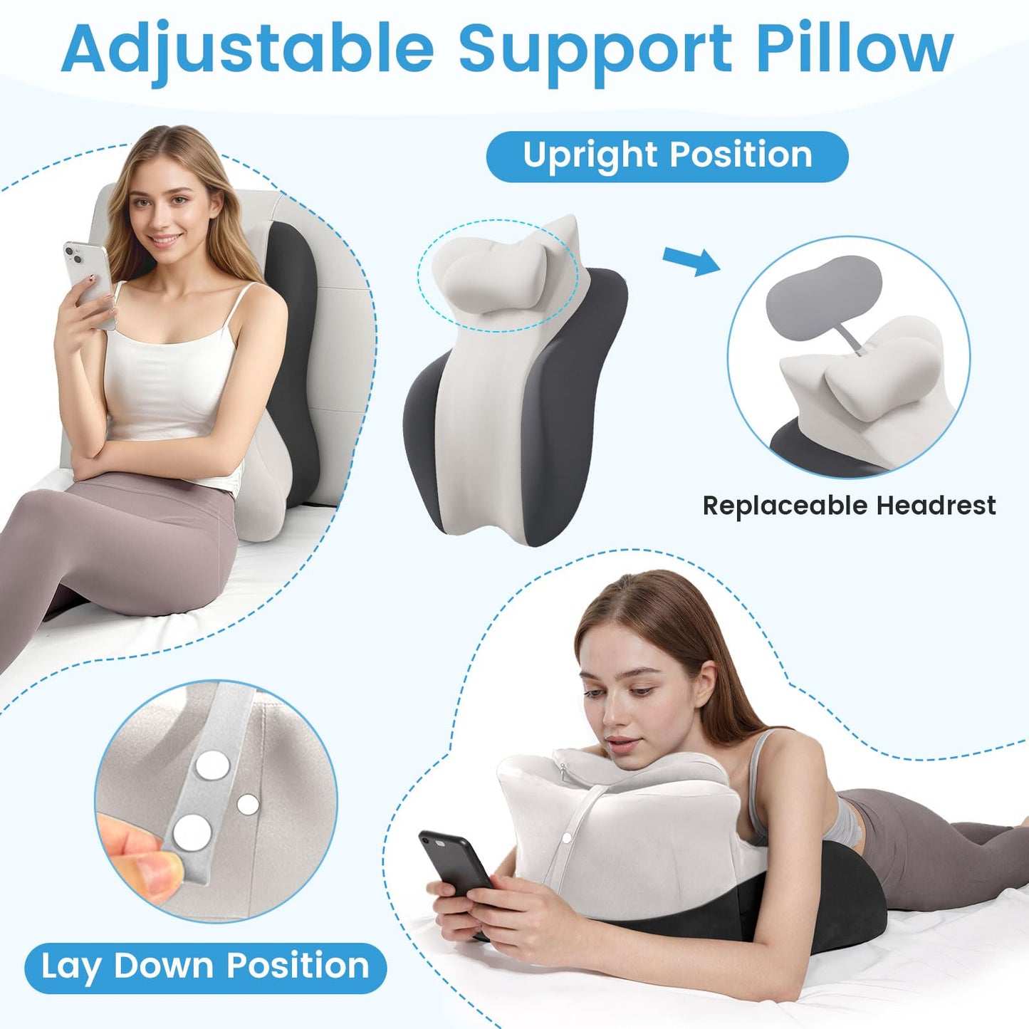 Almohada de cuña para la intimidad en pareja de múltiples posiciones