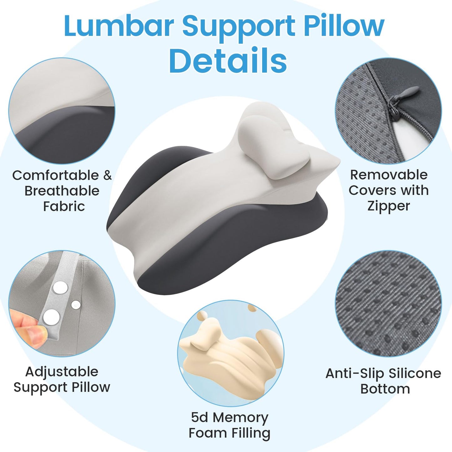 Almohada de cuña para la intimidad en pareja de múltiples posiciones