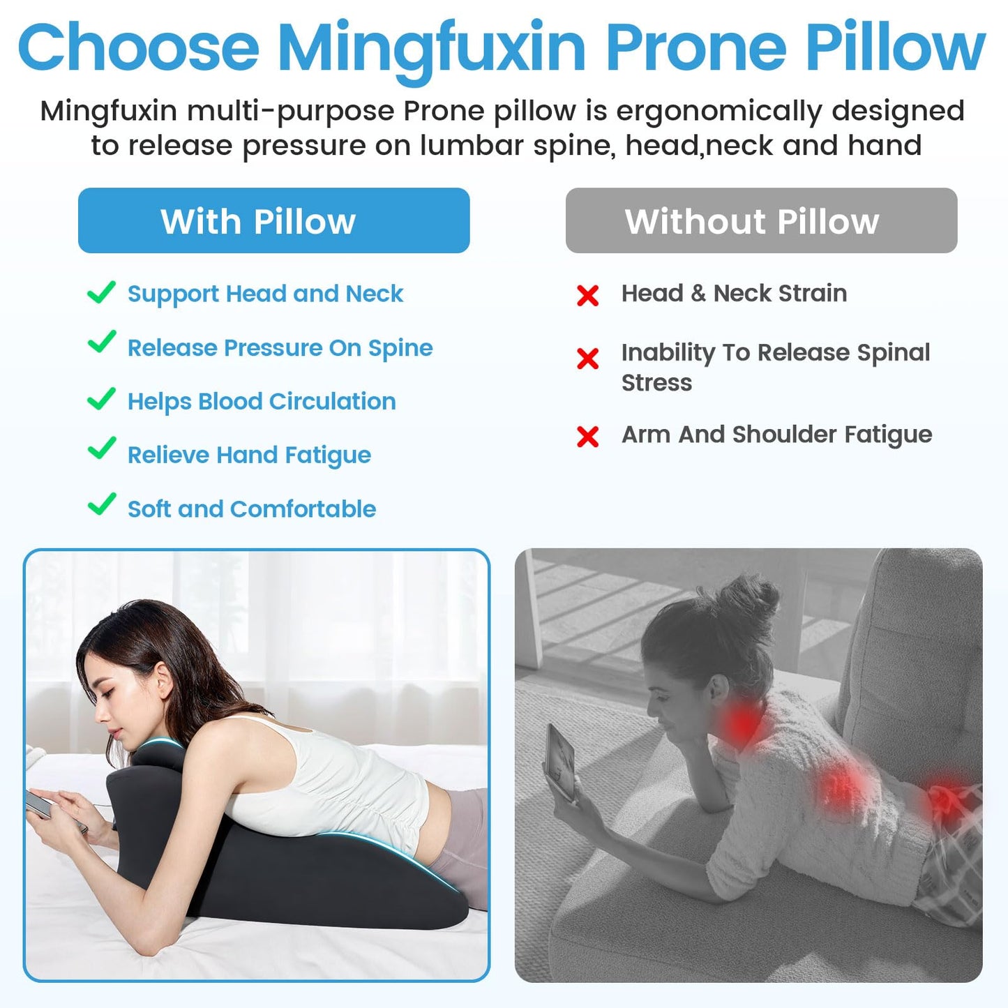 Almohada de soporte íntimo multiposición para parejas