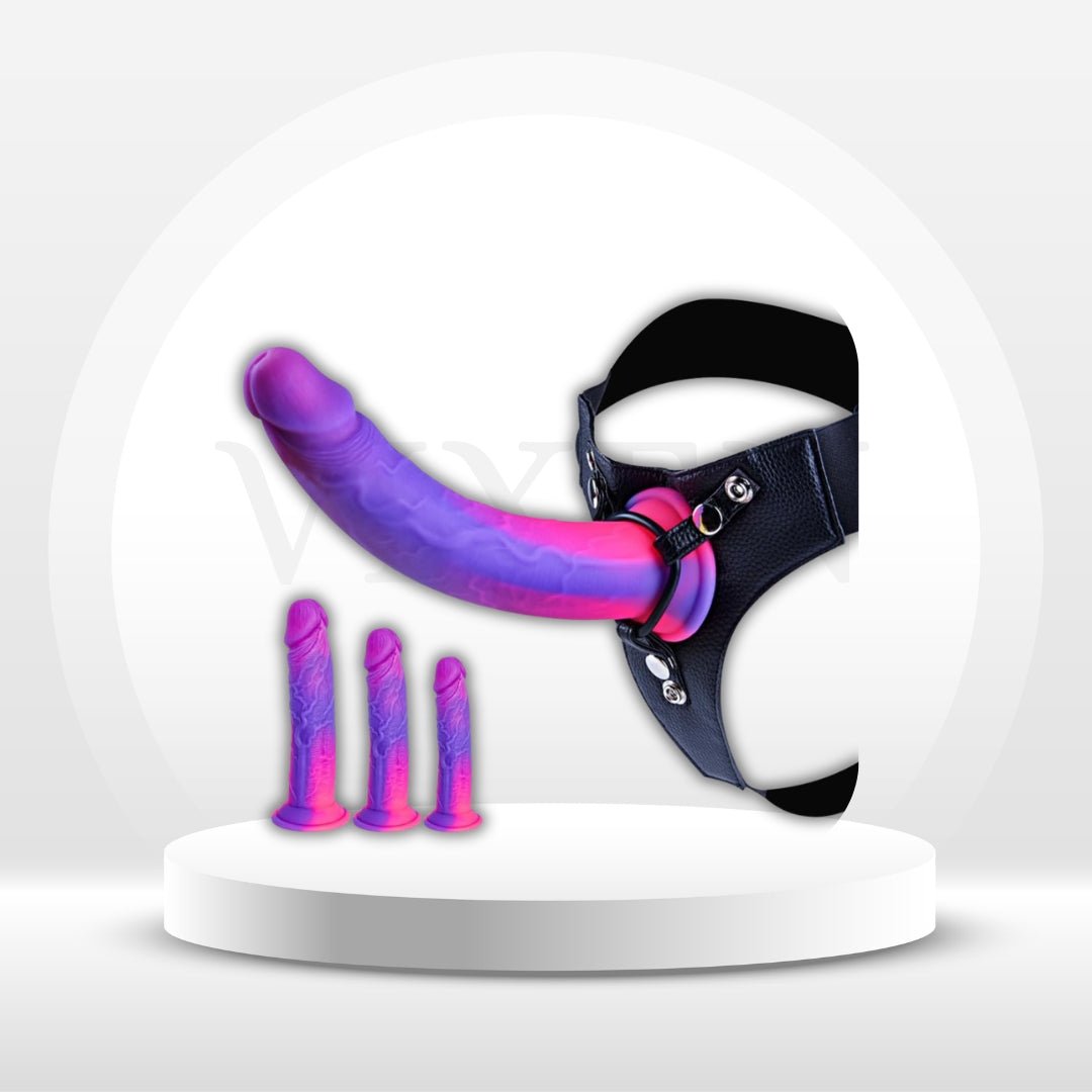 MysticTrio Fantasy Strap-On Kit | 3 Dildos & Harness