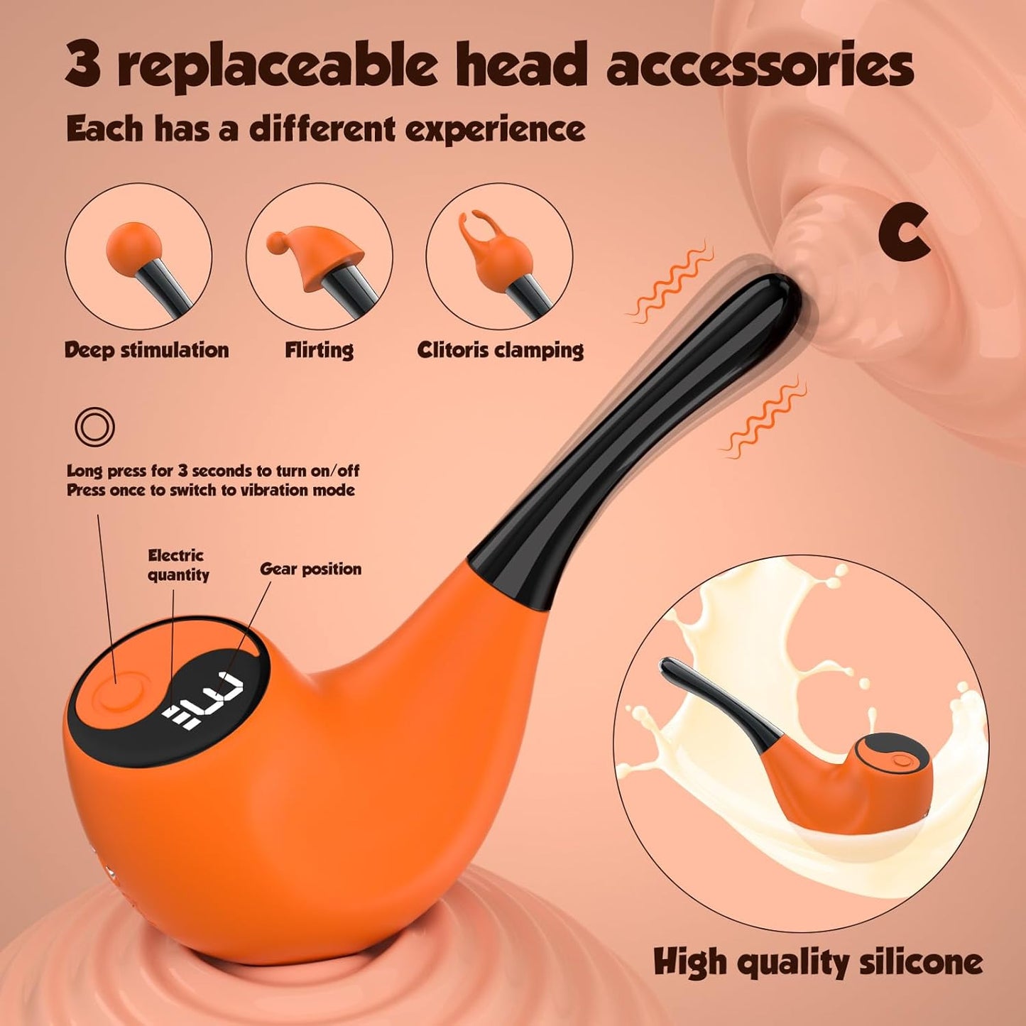 Vibrador de clítoris y punto G MystiVibe Taichi Pipe