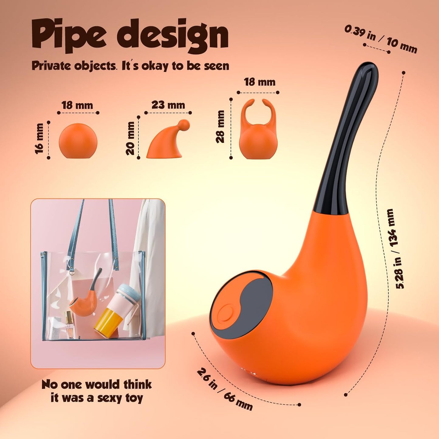 Vibrador de clítoris y punto G MystiVibe Taichi Pipe