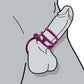 Anillo de castidad para hombres cuadruple realzador