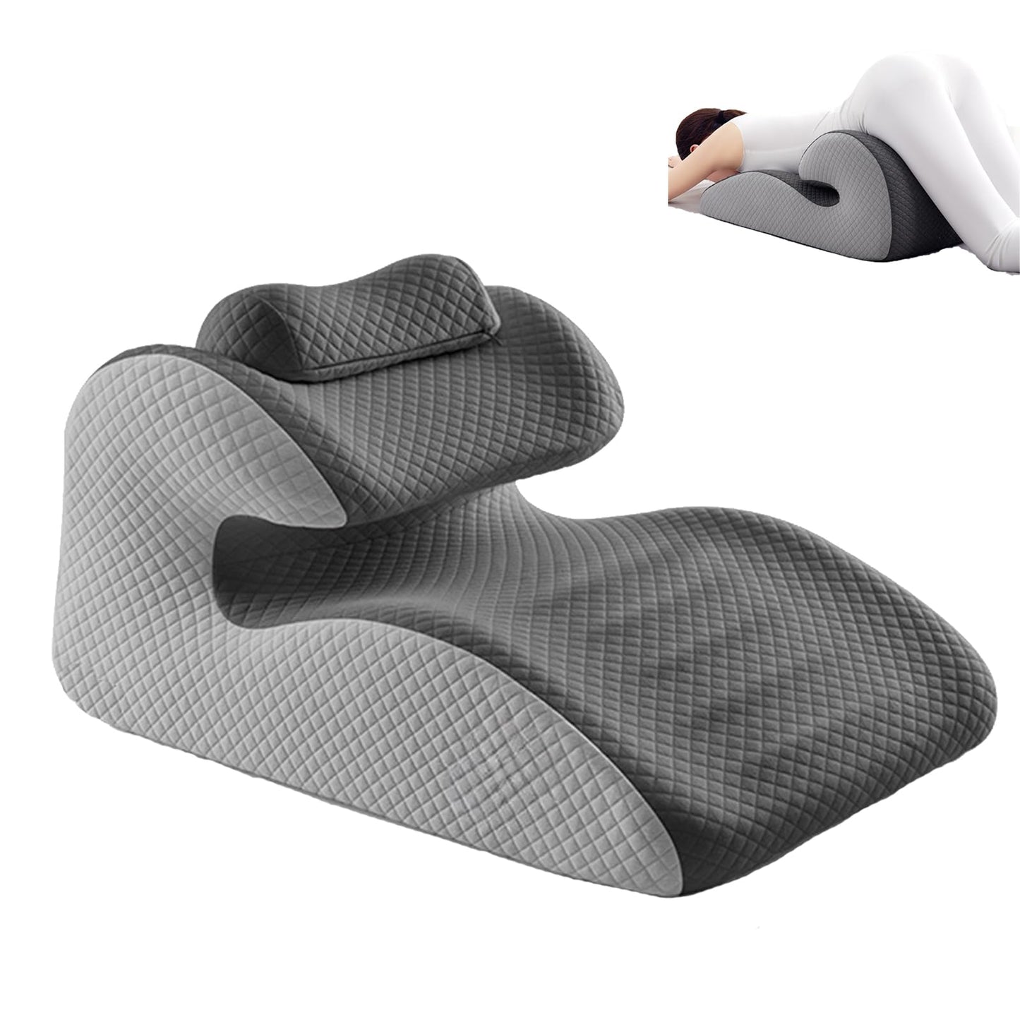 Almohada cuña de látex natural para posiciones sexuales