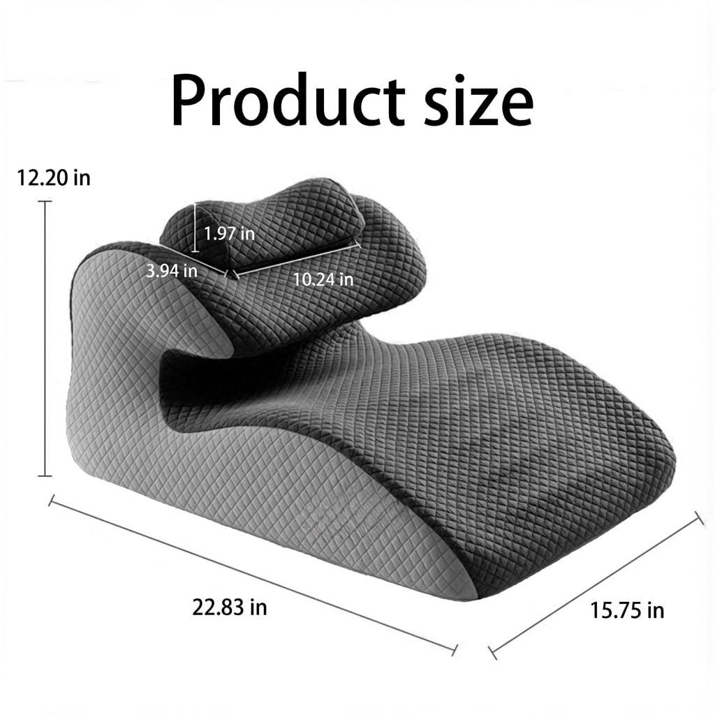 Almohada cuña de látex natural para posiciones sexuales