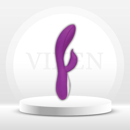 Vibrador Conejo de Silicona Morado para Punto G NightCurve