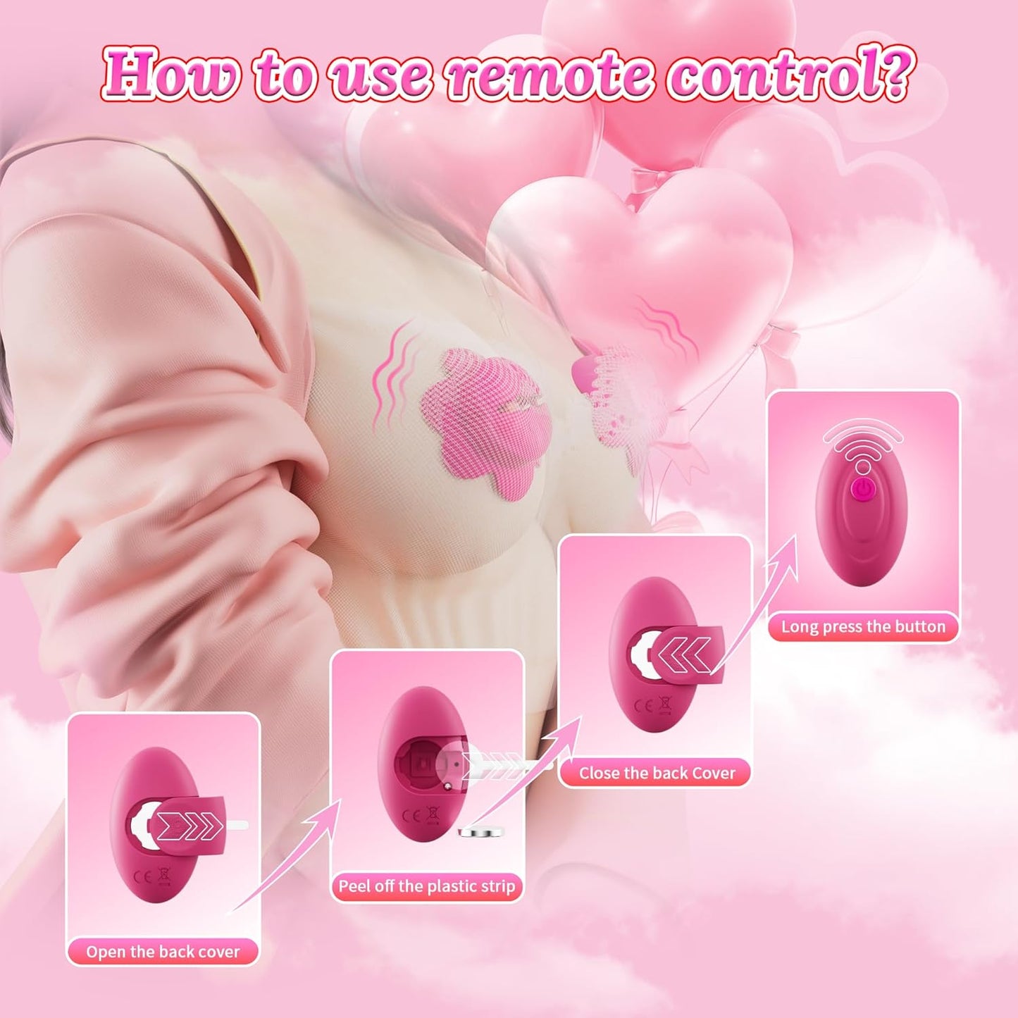 NipPetal Remote Vibrating Nipple Clamps