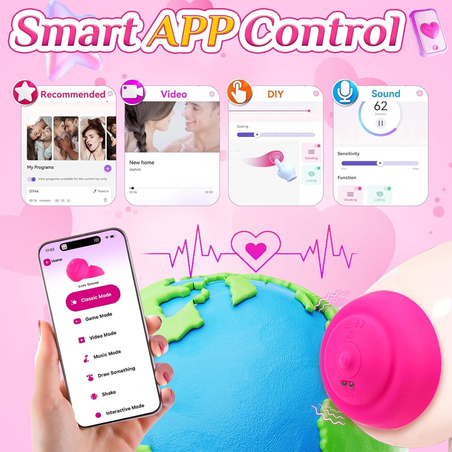 Vibradores de pezones NipPulse de estimulación profunda