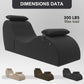NoirArc Premium Black Sex Chaise Lounge Chair