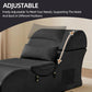 NoirFold Black Fold-Out Sex Chaise Lounge