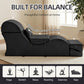 NoirFold Black Fold-Out Sex Chaise Lounge