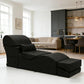 NoirFold Black Fold-Out Sex Chaise Lounge
