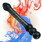 NoirScepter Black Double Ended Glass Dildo
