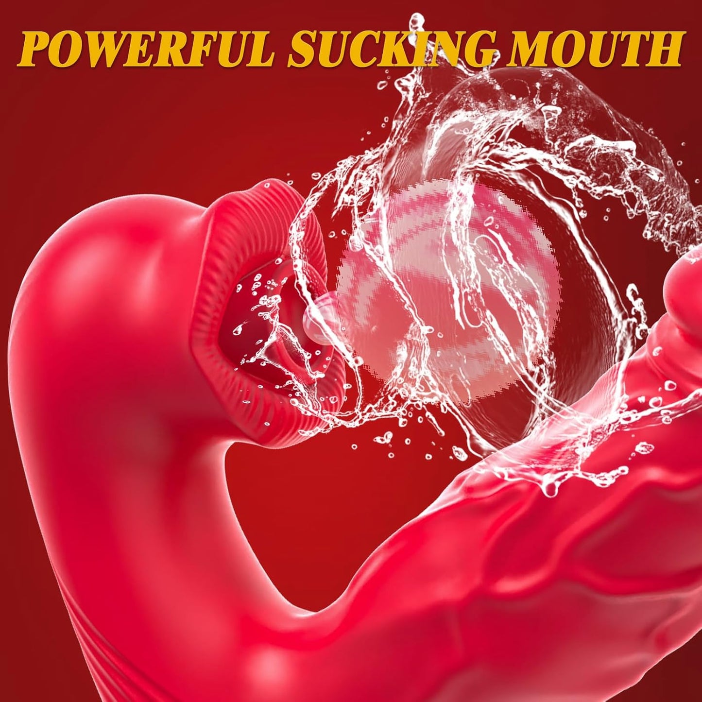NoirWhisper Vibrador Ponible de Empuje y Succión
