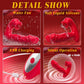 NoirWhisper Vibrador Ponible de Empuje y Succión