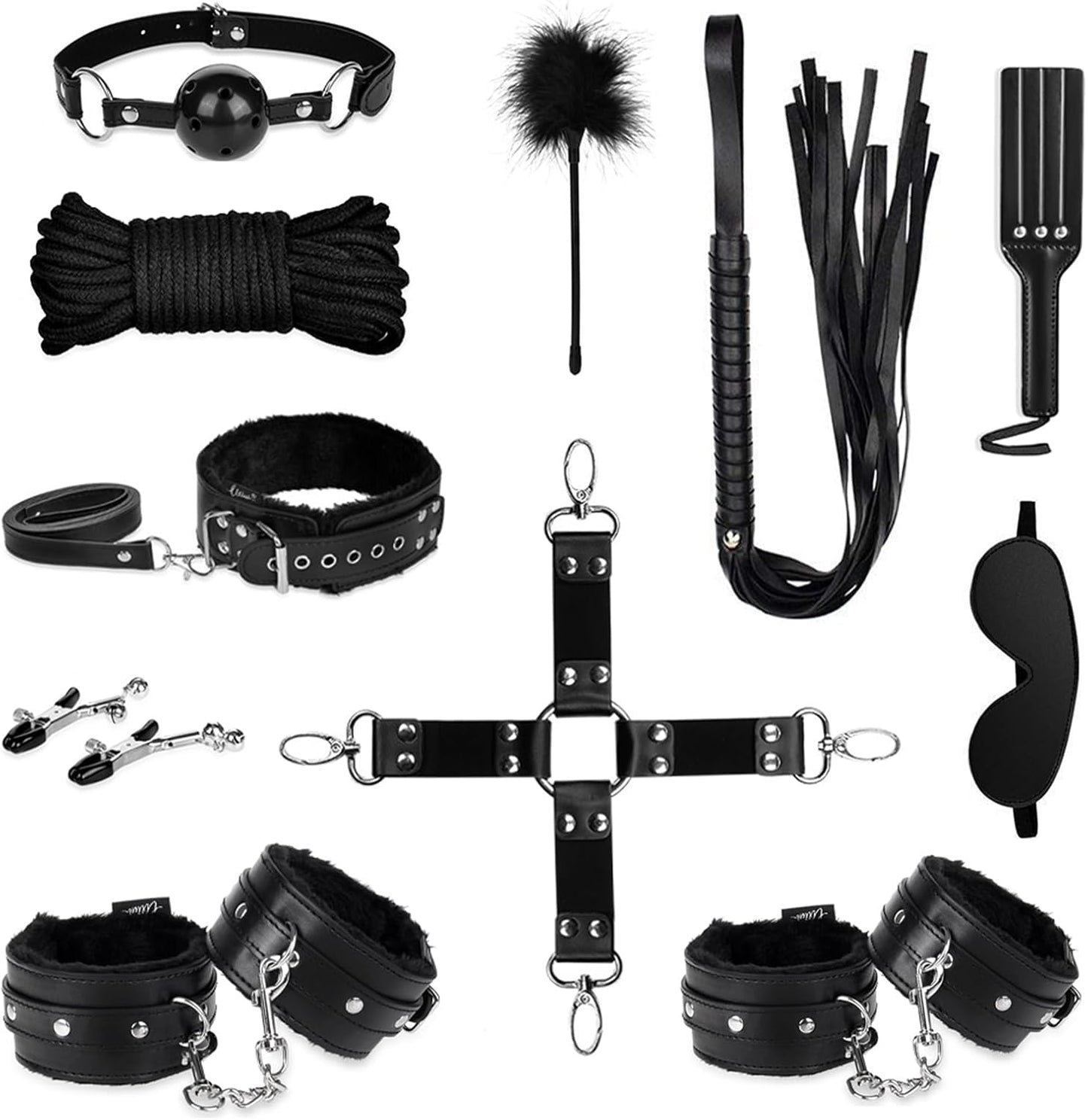 Set de bondage ObsidianBond de 11 piezas