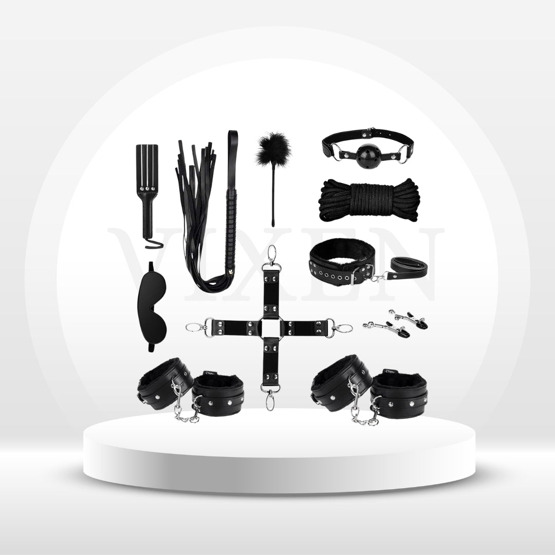 Set de bondage ObsidianBond de 11 piezas