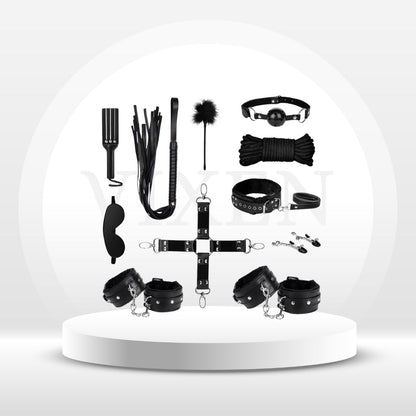 Set de bondage ObsidianBond de 11 piezas