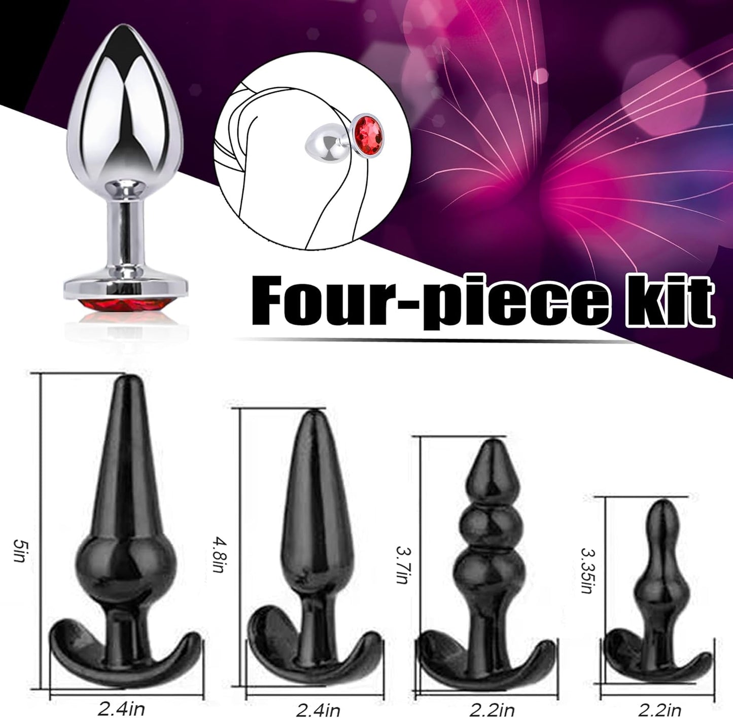 Kit BDSM y Anal ObsidianBound de 20 Piezas