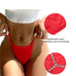 Tanga sexy con lazo entrecruzado y encaje calado