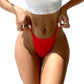 Tanga sexy con lazo entrecruzado y encaje calado
