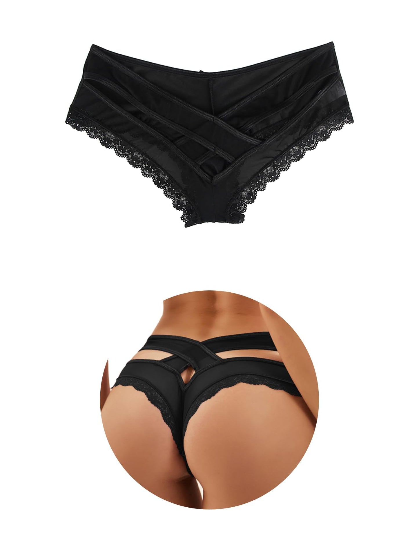 Crisscross Seamless Cheeky Bikini Thong