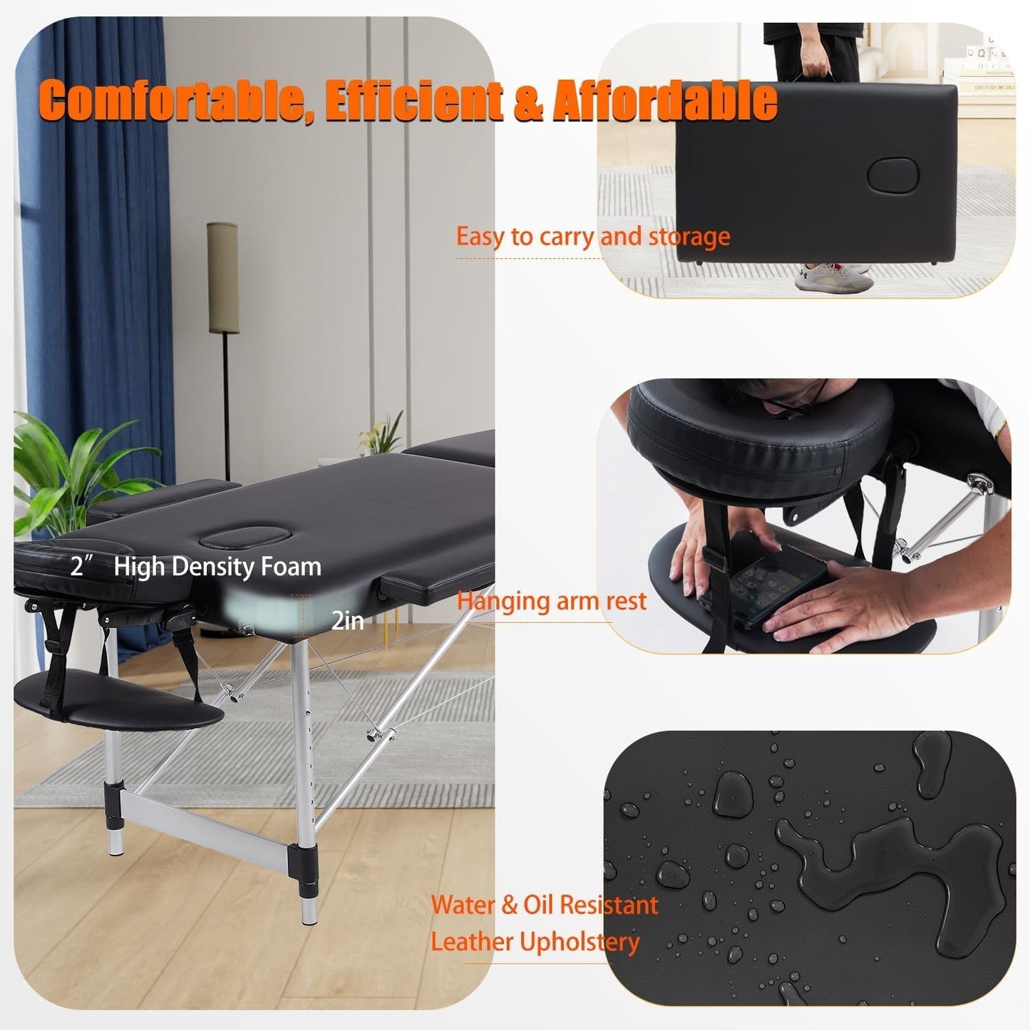 OnyxRelief Portable Sensual Massage Sex Table