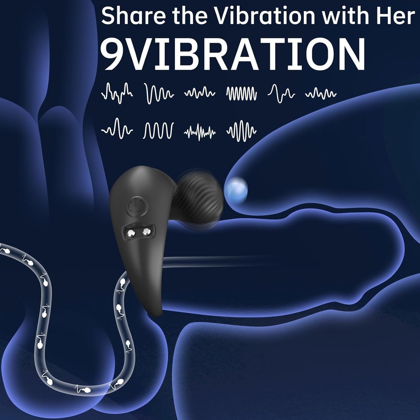 OrbitBead : Anneau vibrant pour pénis et stimulateur clitoridien