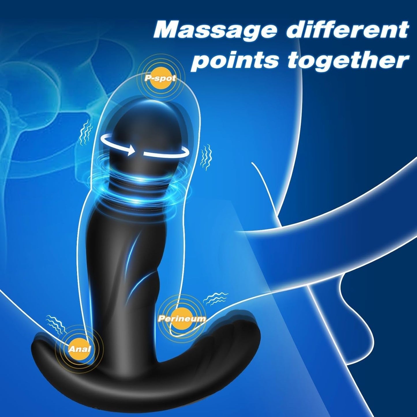 OrbitBliss 360° Rotating Prostate Massager | Remote Vibe