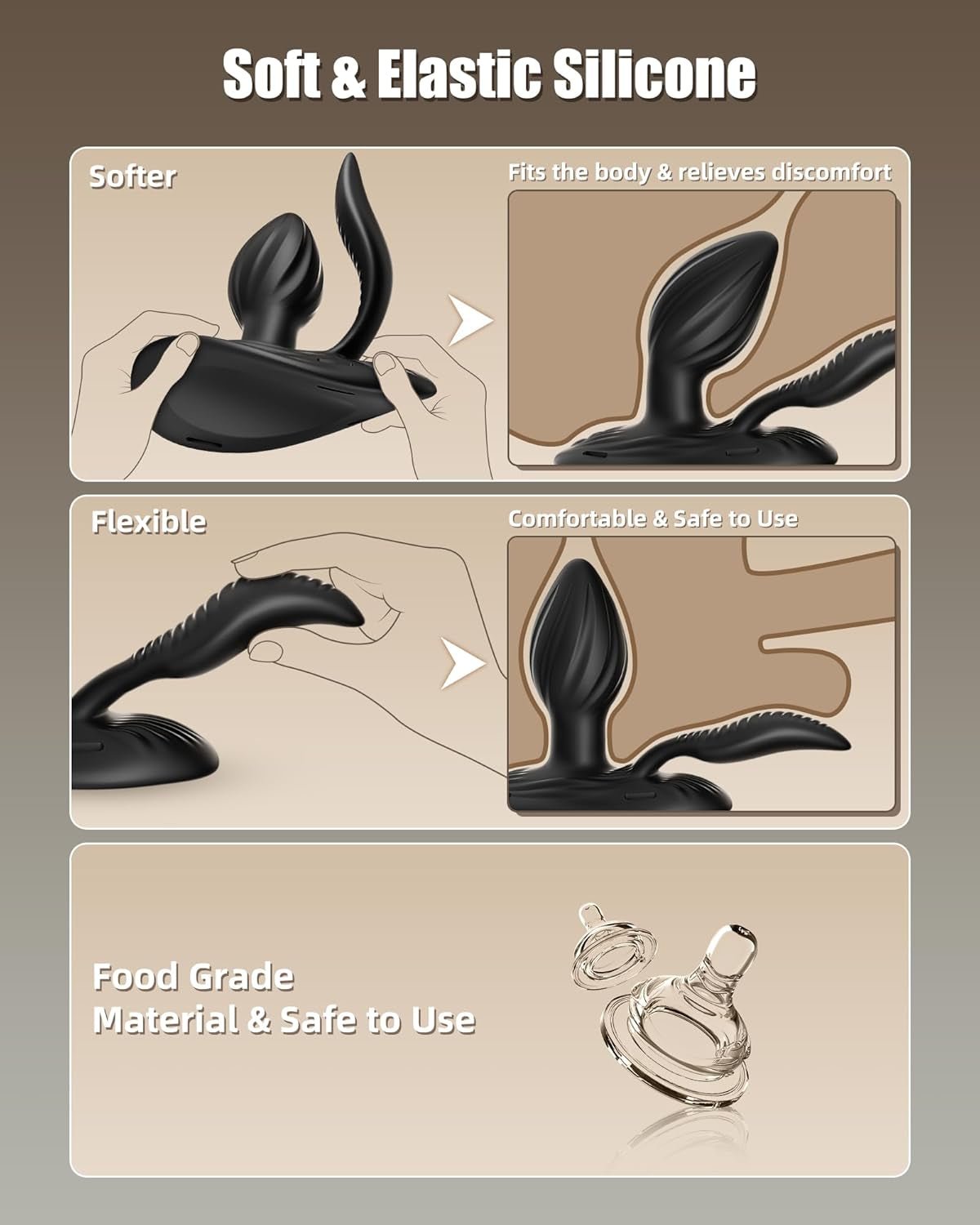 OrbitThrone 360° Rotating Prostate Massager Riding 9 Spin + 9 Vibe