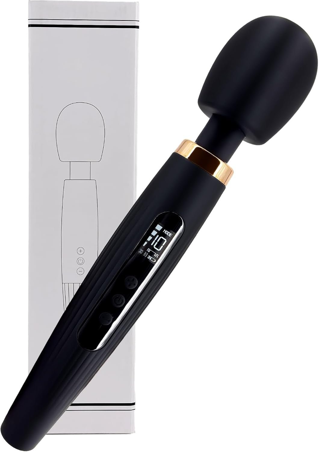 Vibrador de varita OrbLux Premium con 10 patrones de masaje