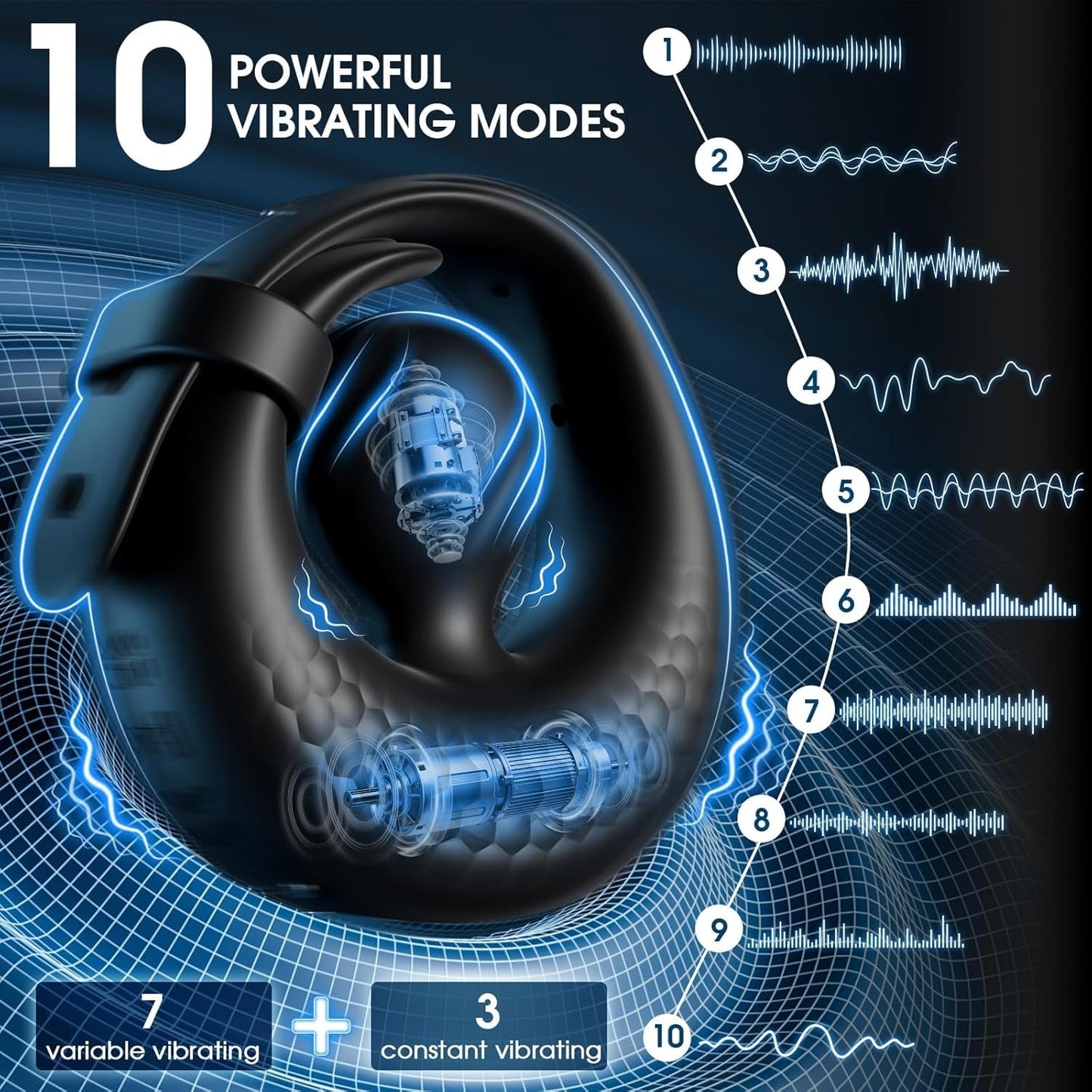 OrbPlay Adjustable Cock Ring Clit Stimulator 10 Modes | App Control