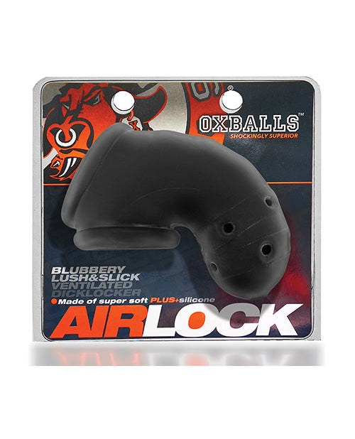 Oxballs Airlock Air-Lite Vented Chastity Black Ice