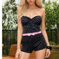 Retro Tease Polka Dot Romper