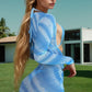 Blue Bombshell Bikini and Cover Up
