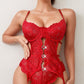 Lace Underwire Garter Cami Set