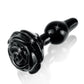 Écureuils n° 77 Plug anal rose en verre – Noir